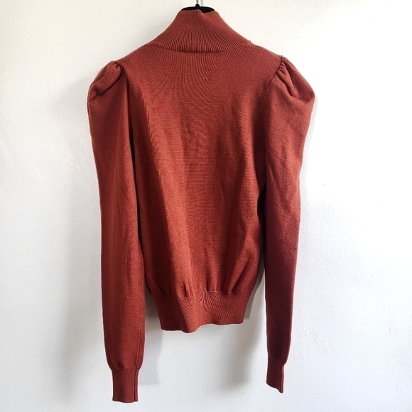 Caroline Constas Ivy Mock Neckline Long Sleeve Sienna Pullover Sweater NWT Sz M - Picture 8 of 11